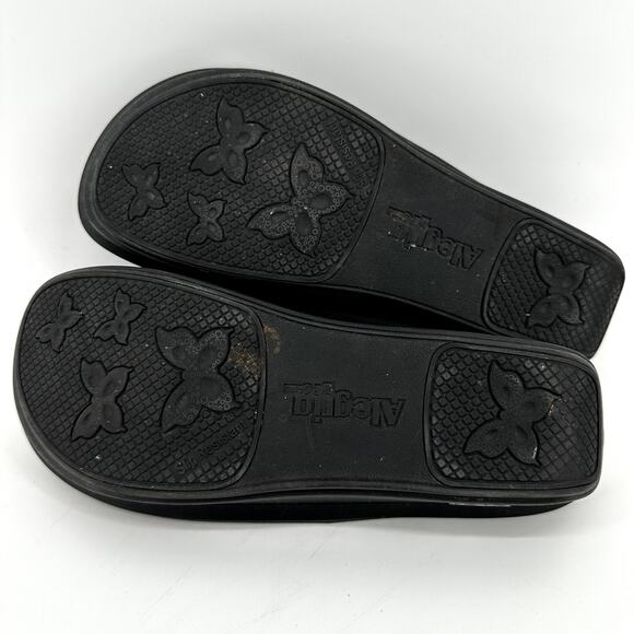 Alegria Colette Wild West Night Sandals Leather Arch Support Slip On Black 9 - Picture 8 of 8